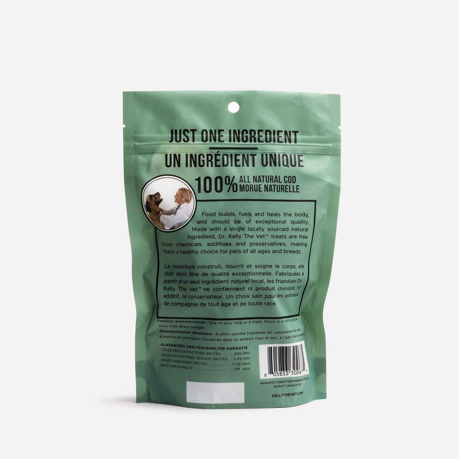 Dr. Kelly The Vet 100% Natural Dog Treats - Cod - Silver Paw