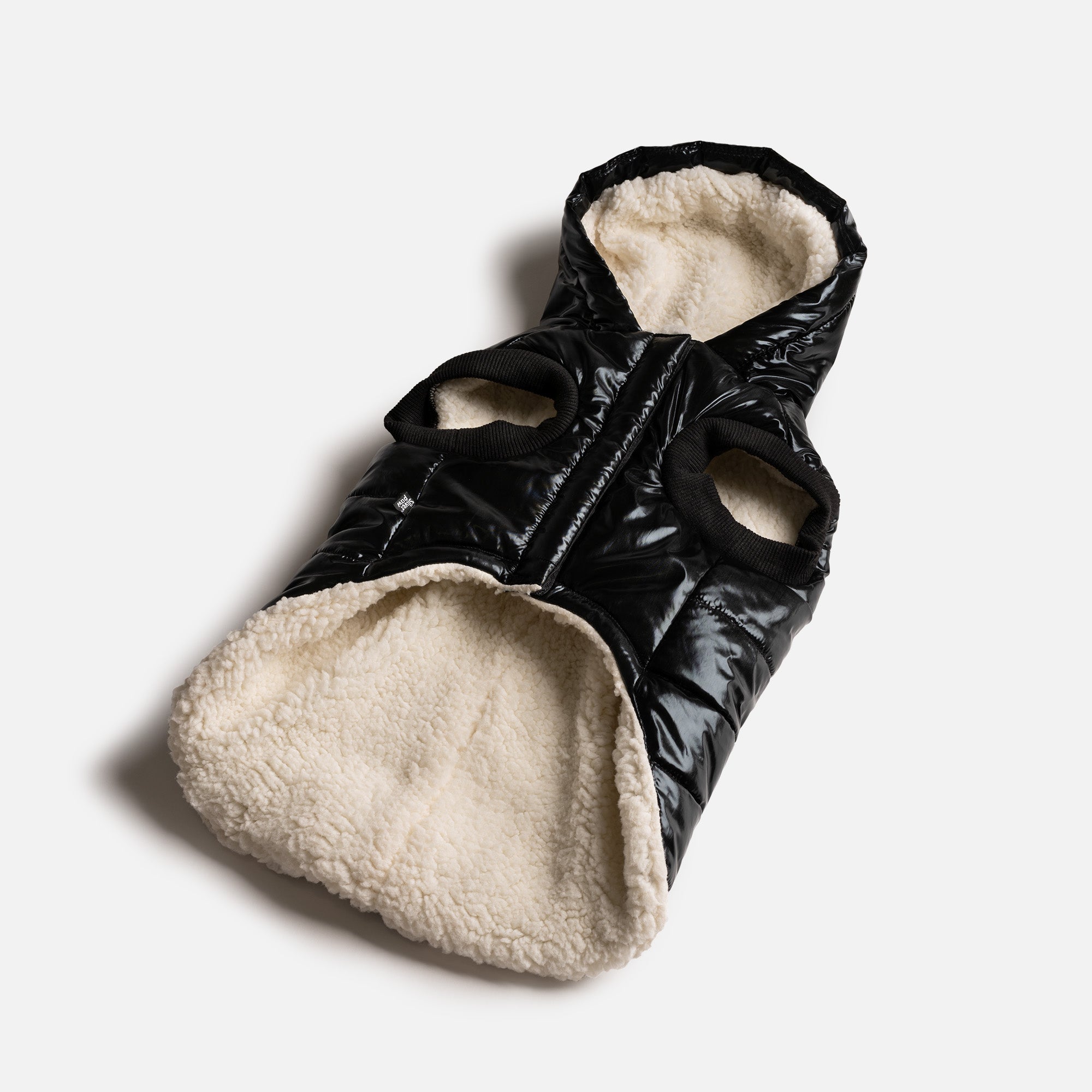 Emma Dog Jacket - Black - Silver Paw