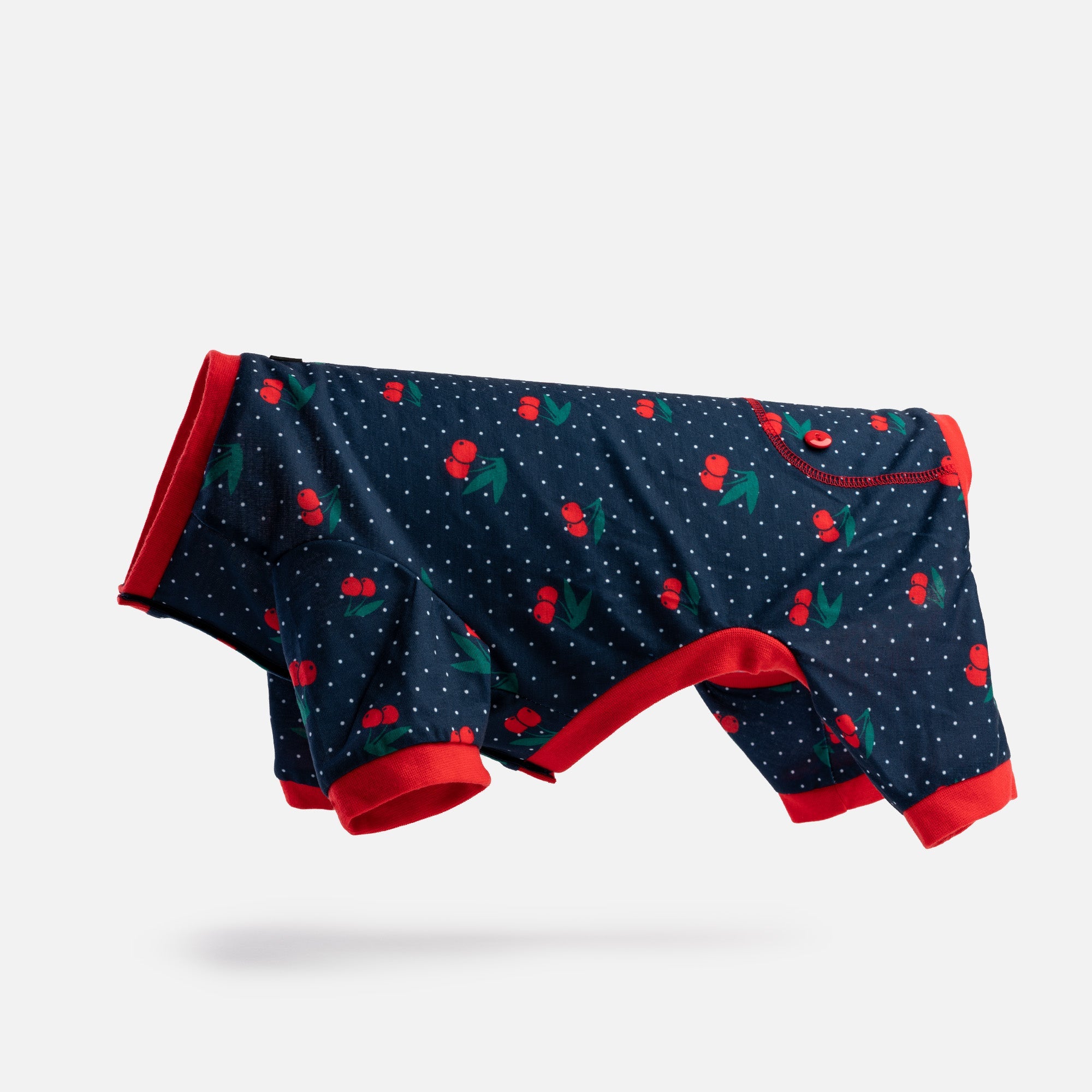 Fruit Dog Pajama - Cherry - Silver Paw