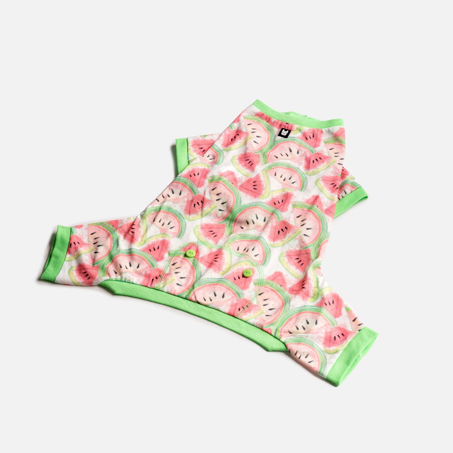 Fruit Dog Pajama - Watermelon - Silver Paw