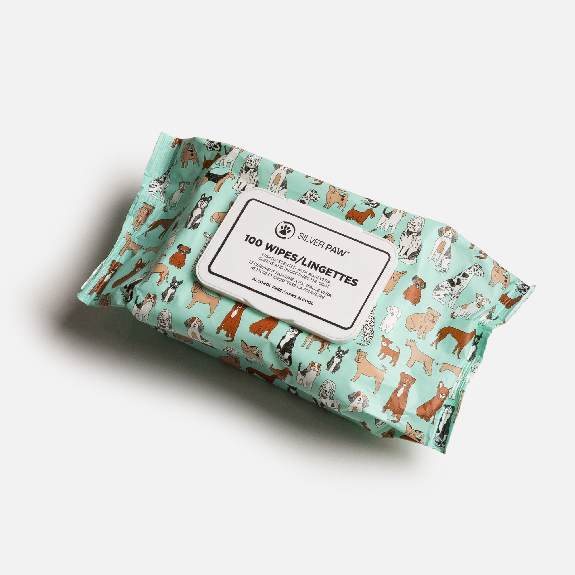 Get Fresh Dog Wipes - Aloe Vera - 100ct - Silver Paw