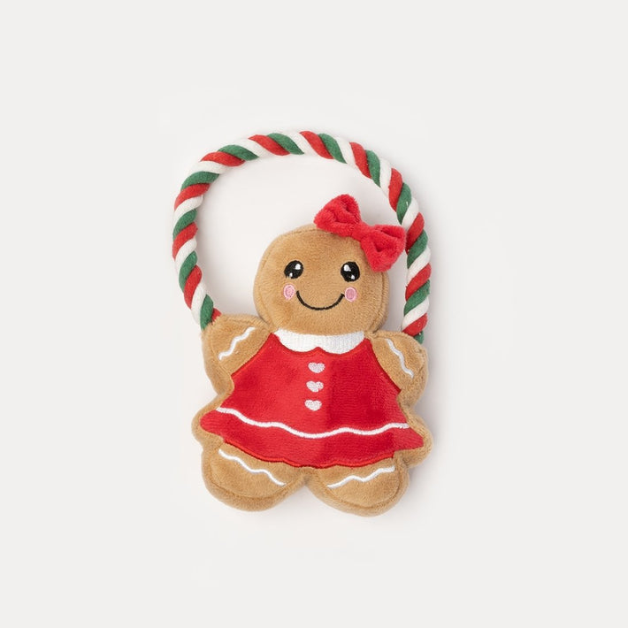 Ginger Bread Lady Dog Toy - Silver Paw