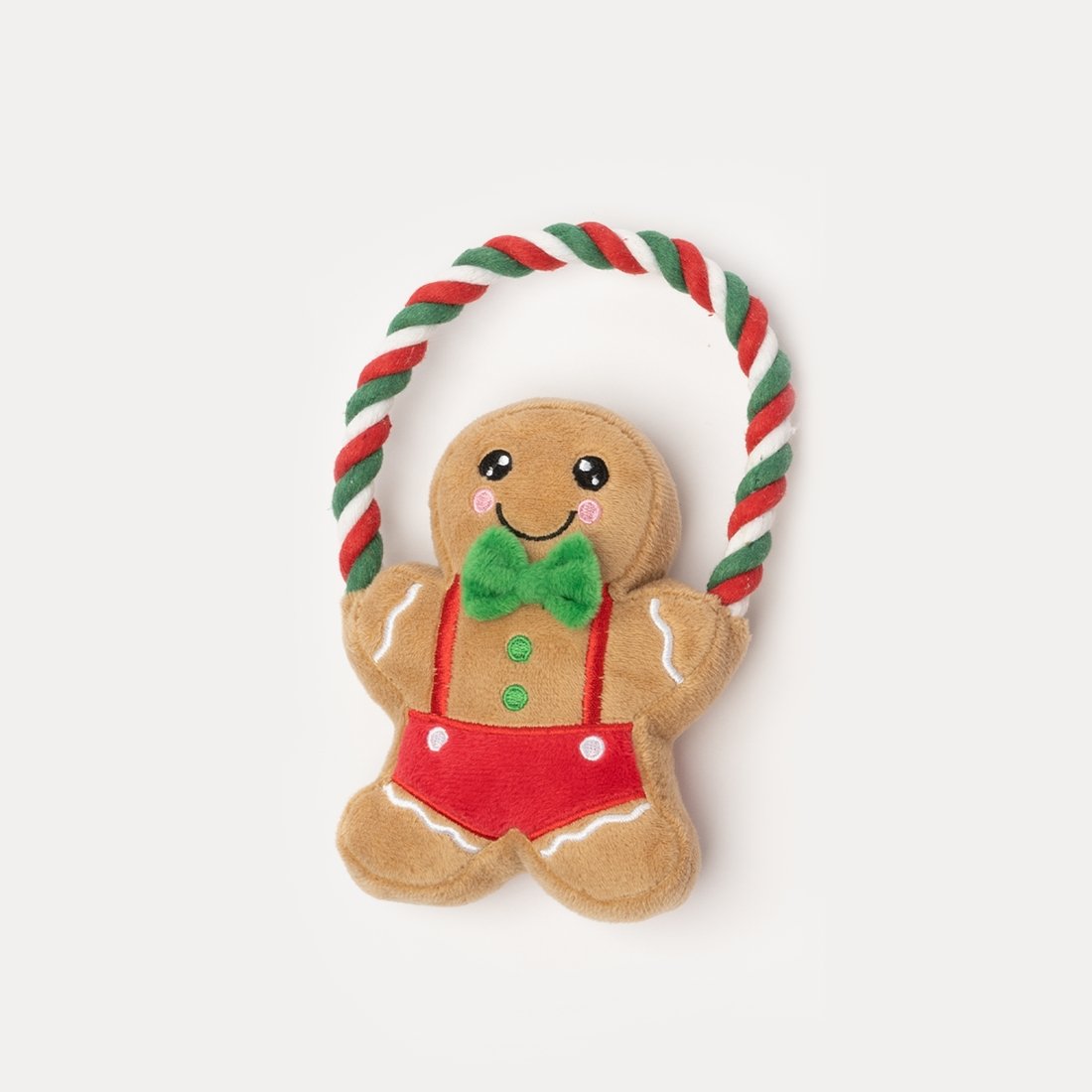 Ginger Bread Man Dog Toy - Silver Paw