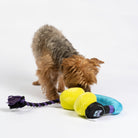 Headphones Dog Toy - Silver Paw