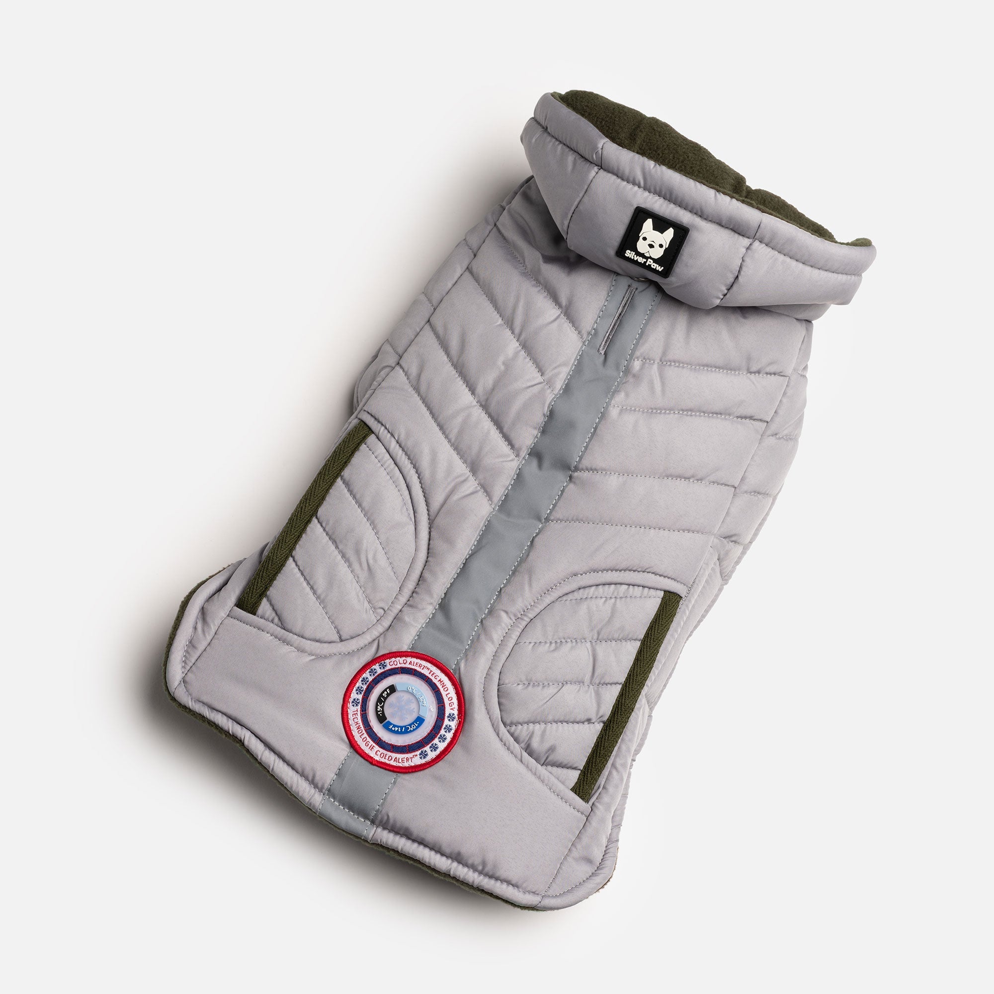 Jackson Dog Jacket - Grey - Silver Paw