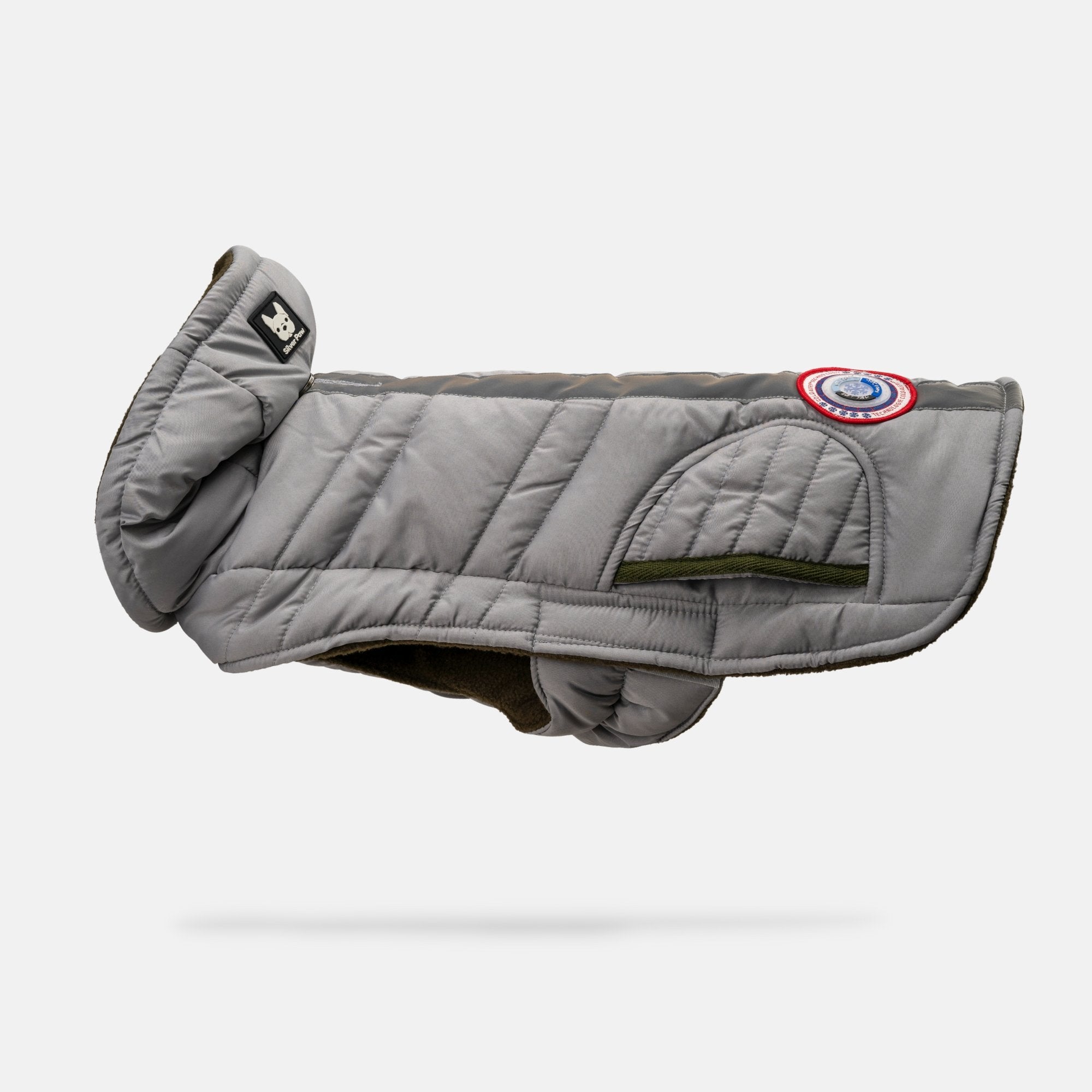 Jackson Dog Jacket - Grey - Silver Paw