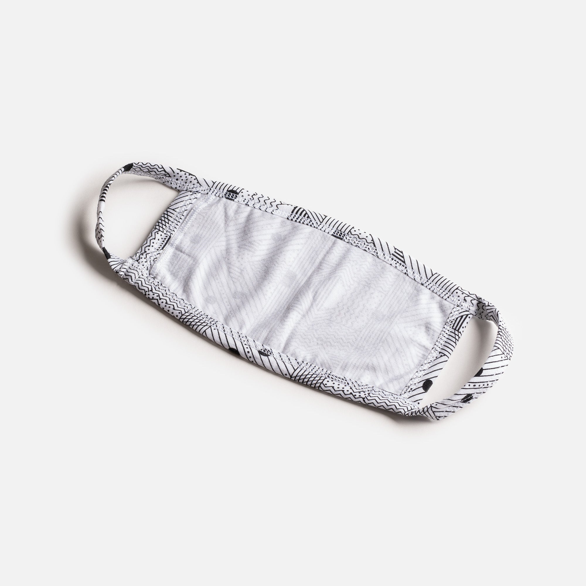 Matching Human & Dog Bandana & Face Mask Bundle - Geometric - Silver Paw