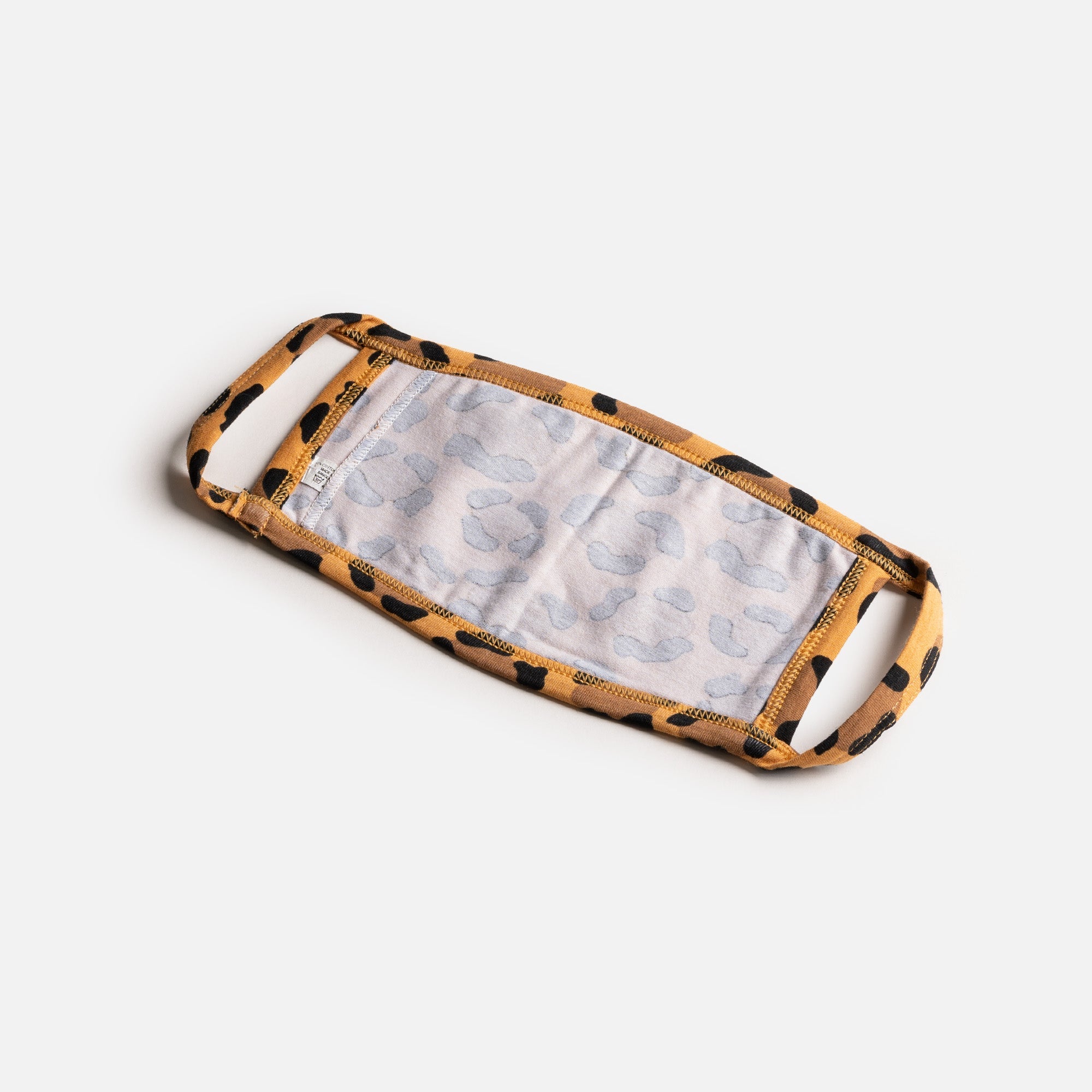 Matching Human & Dog Bandana & Face Mask Bundle - Leopard - Silver Paw