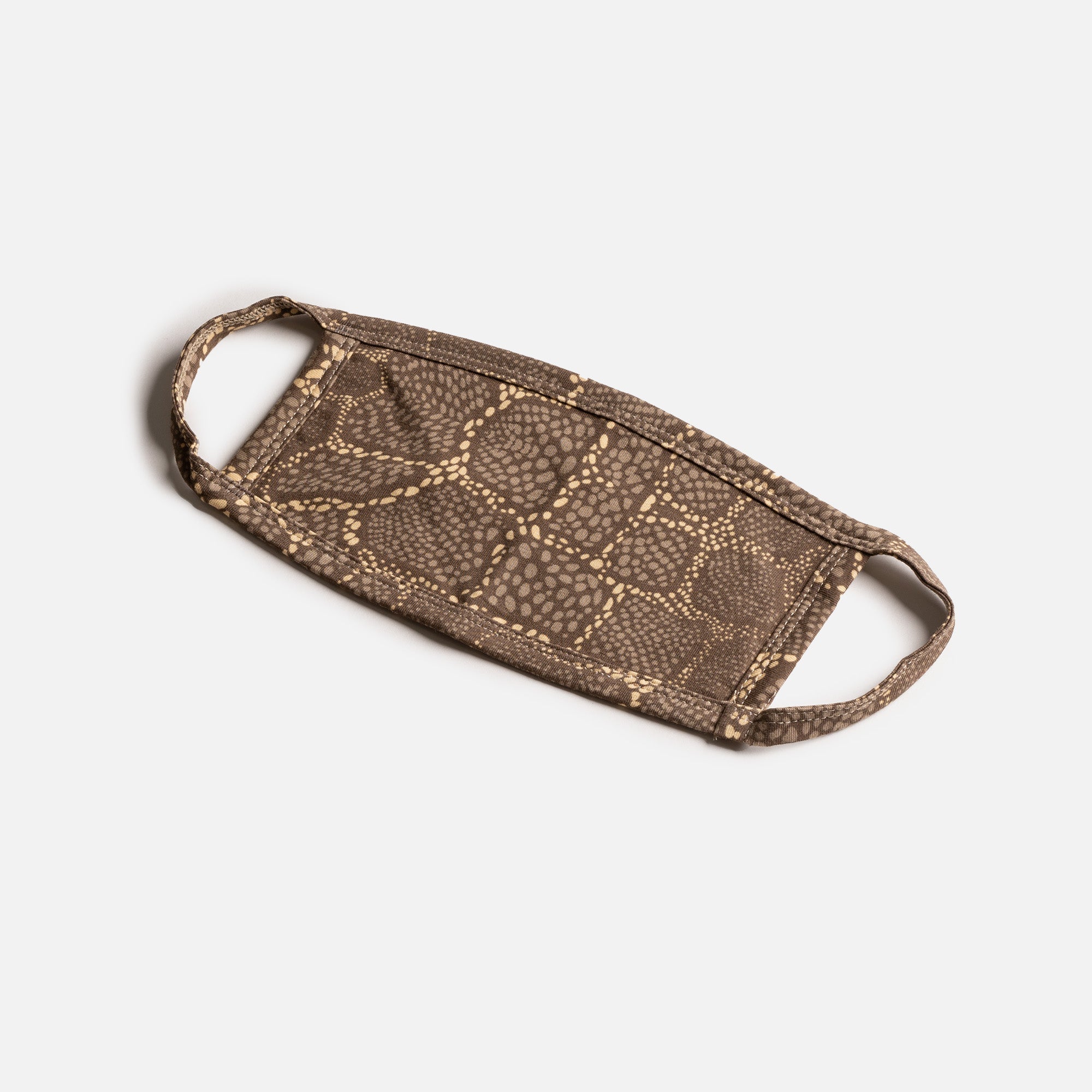 Matching Human & Dog Bandana & Face Mask Bundle - Snakeskin - Silver Paw