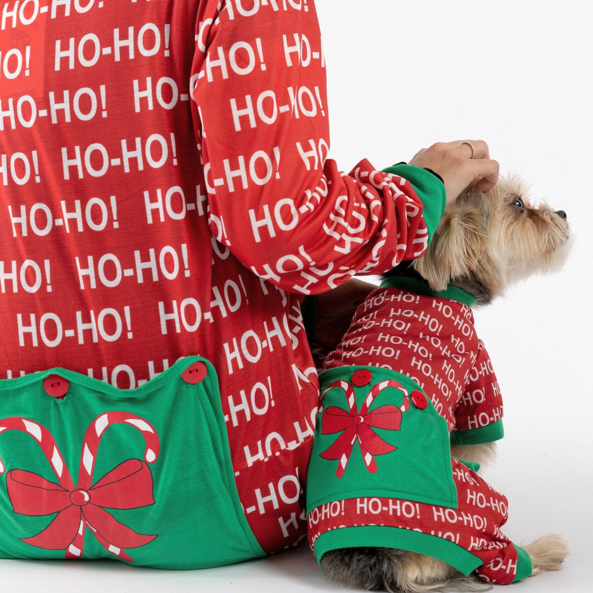 Dog and human on sale matching christmas sweaters