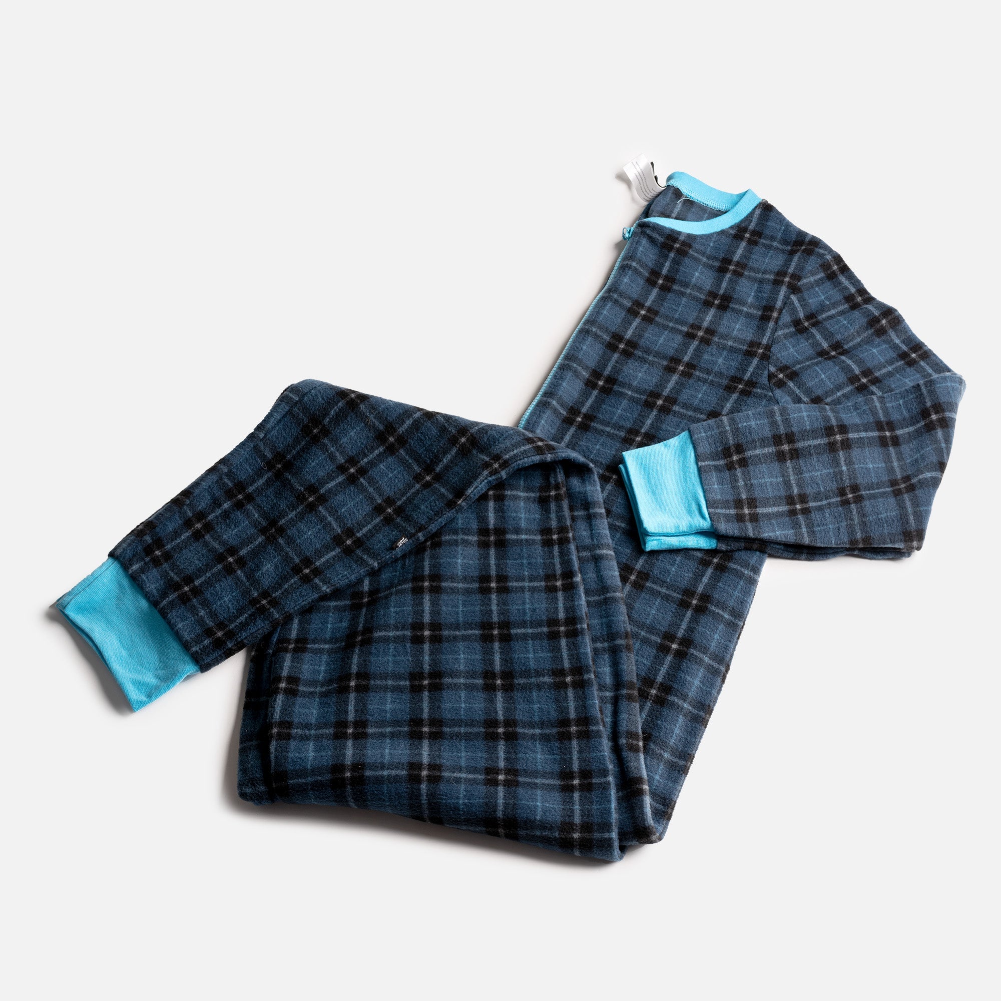 Matching Human & Dog Onesie - Plaid Blue - Silver Paw