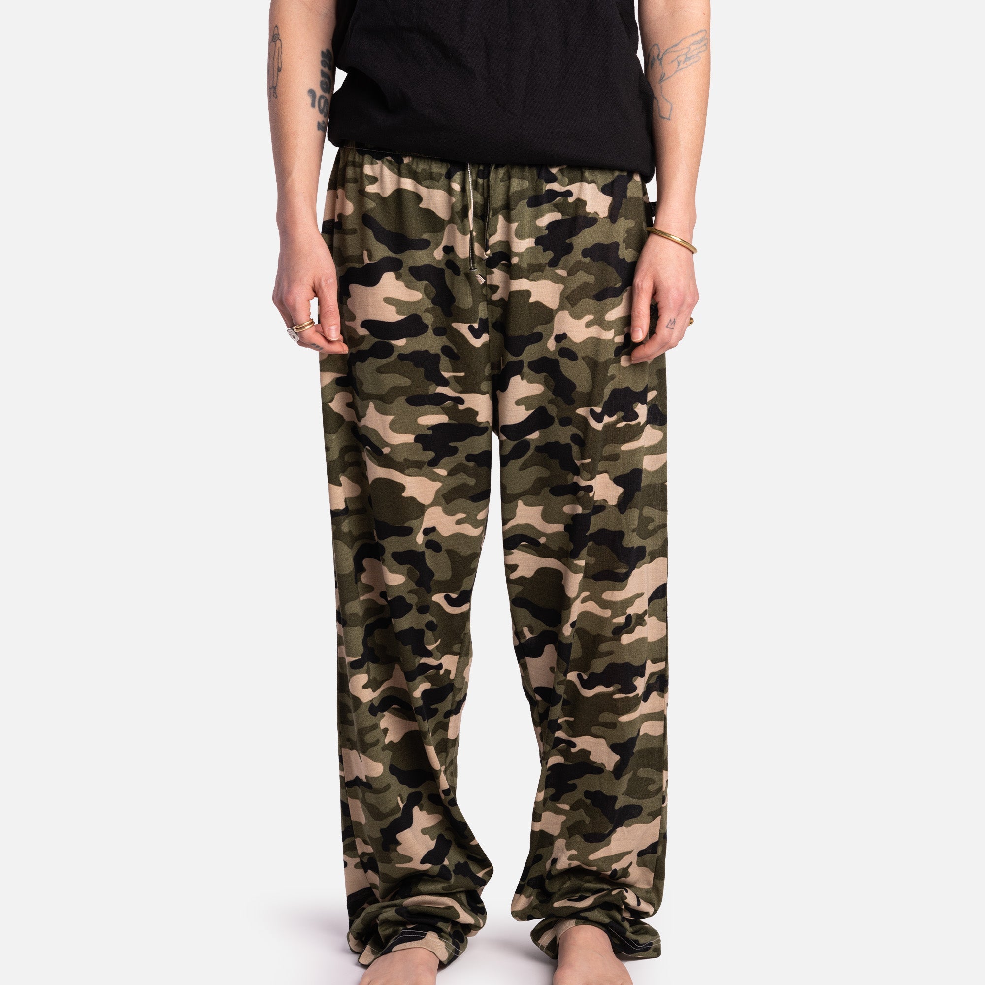 Mens camo fleece lounge on sale pants