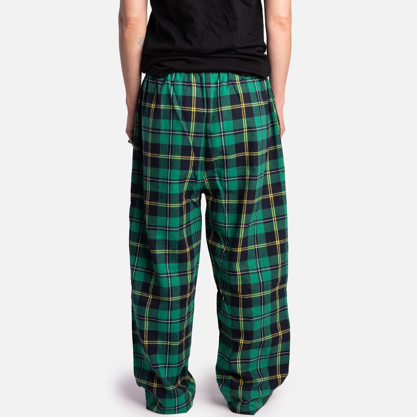 J.Crew Flannel pajama pant in print BB876 - XMas Dogs Green Multi