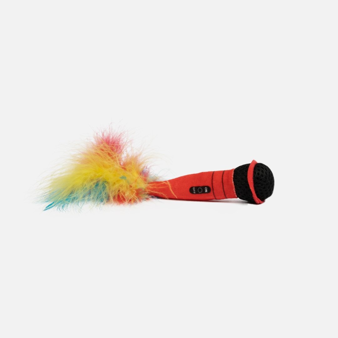 Microphone Cat Toy - Silver Paw