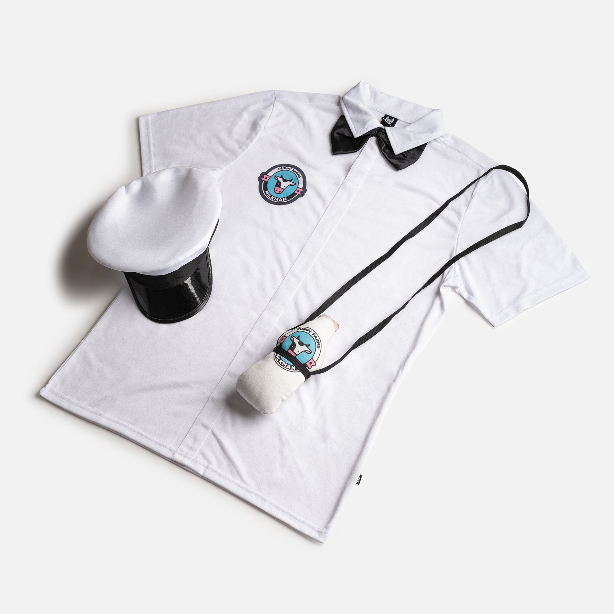 Milkman - Matching Human & Dog Costume - Silver Paw