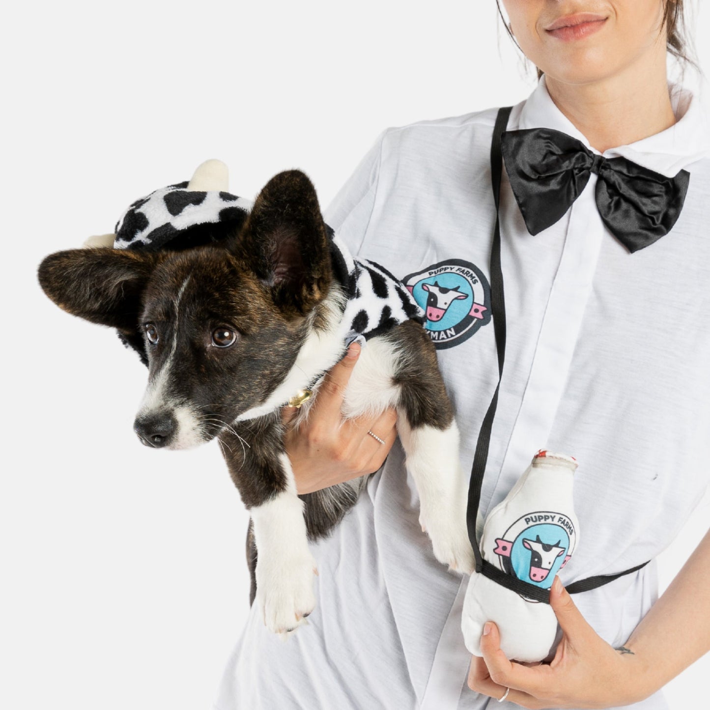 Milkman - Matching Human & Dog Costume - Silver Paw