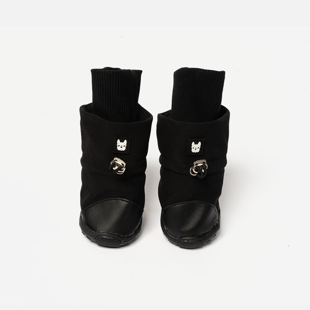 Black best sale dog boots