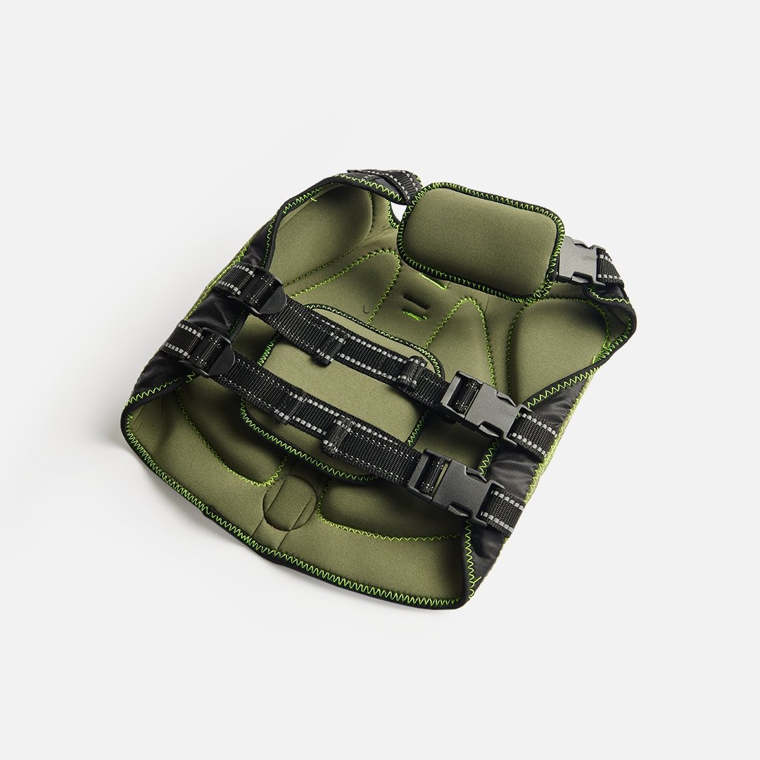 Neoprene Dog Life Jacket-Khaki - Silver Paw - 8372683 Canada Inc.