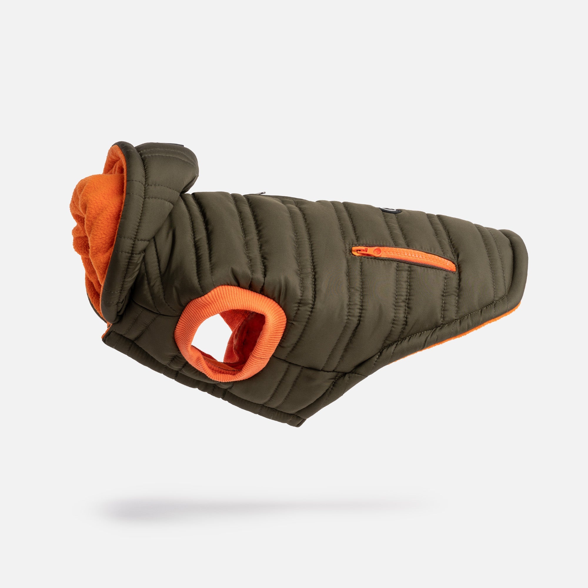 Noah Dog Jacket  Quilted Water-Resistant Winter Coat with Harness Access (Cypress Green)