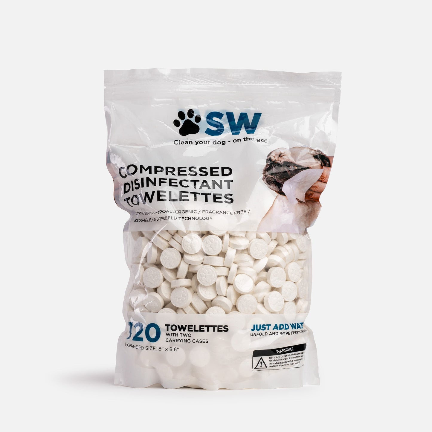 On The Go Compressed Dog Wipes- 720 per pack