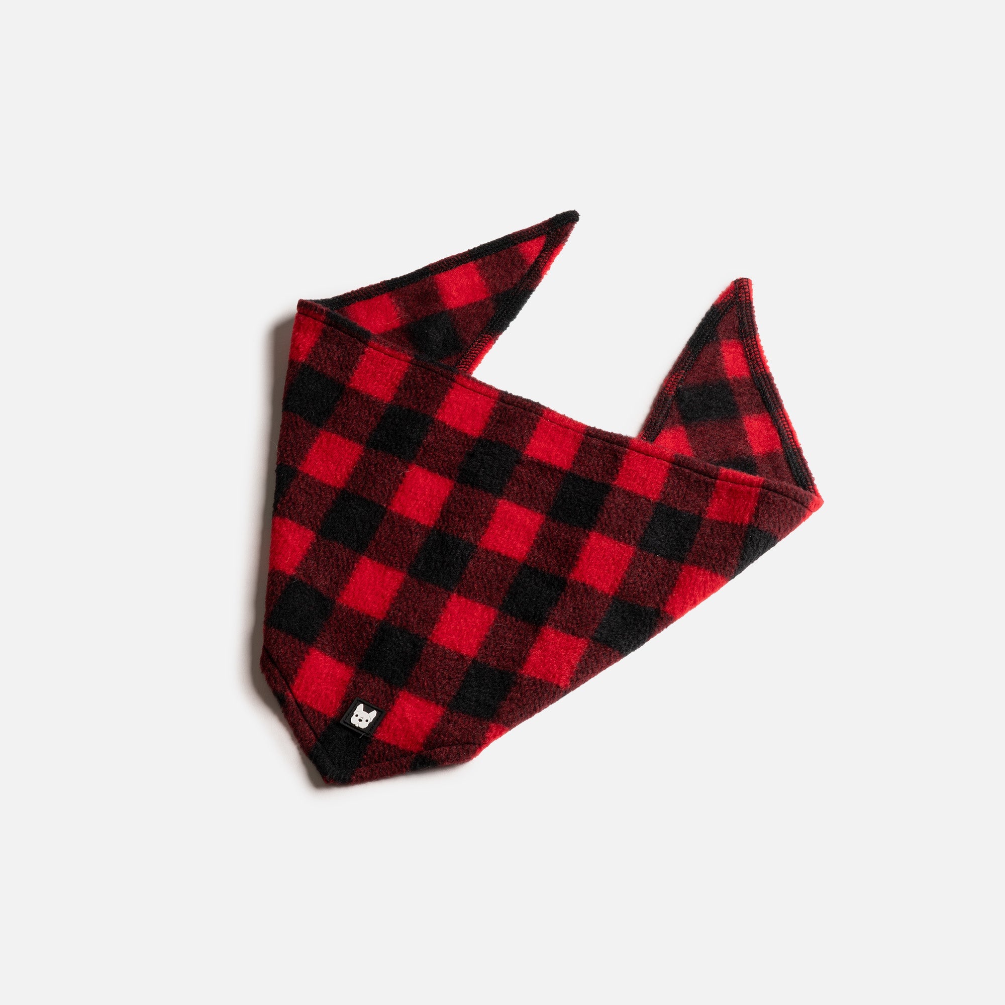 Plaid Dog Bandana  Classic Red Checkered Scarf for Stylish Pups