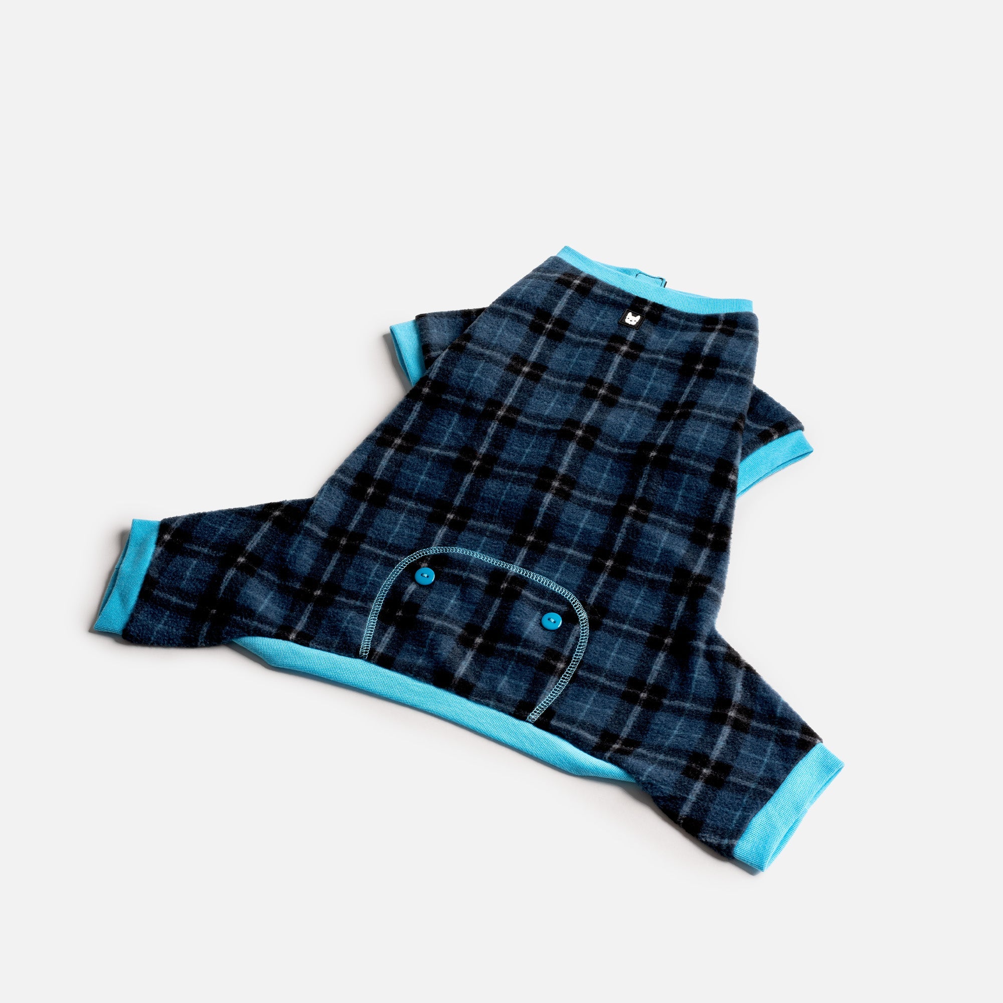 Blue plaid sales dog pajamas