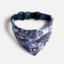 Collier Bandana pour Chien en Popeline - Tie Dye Bleu