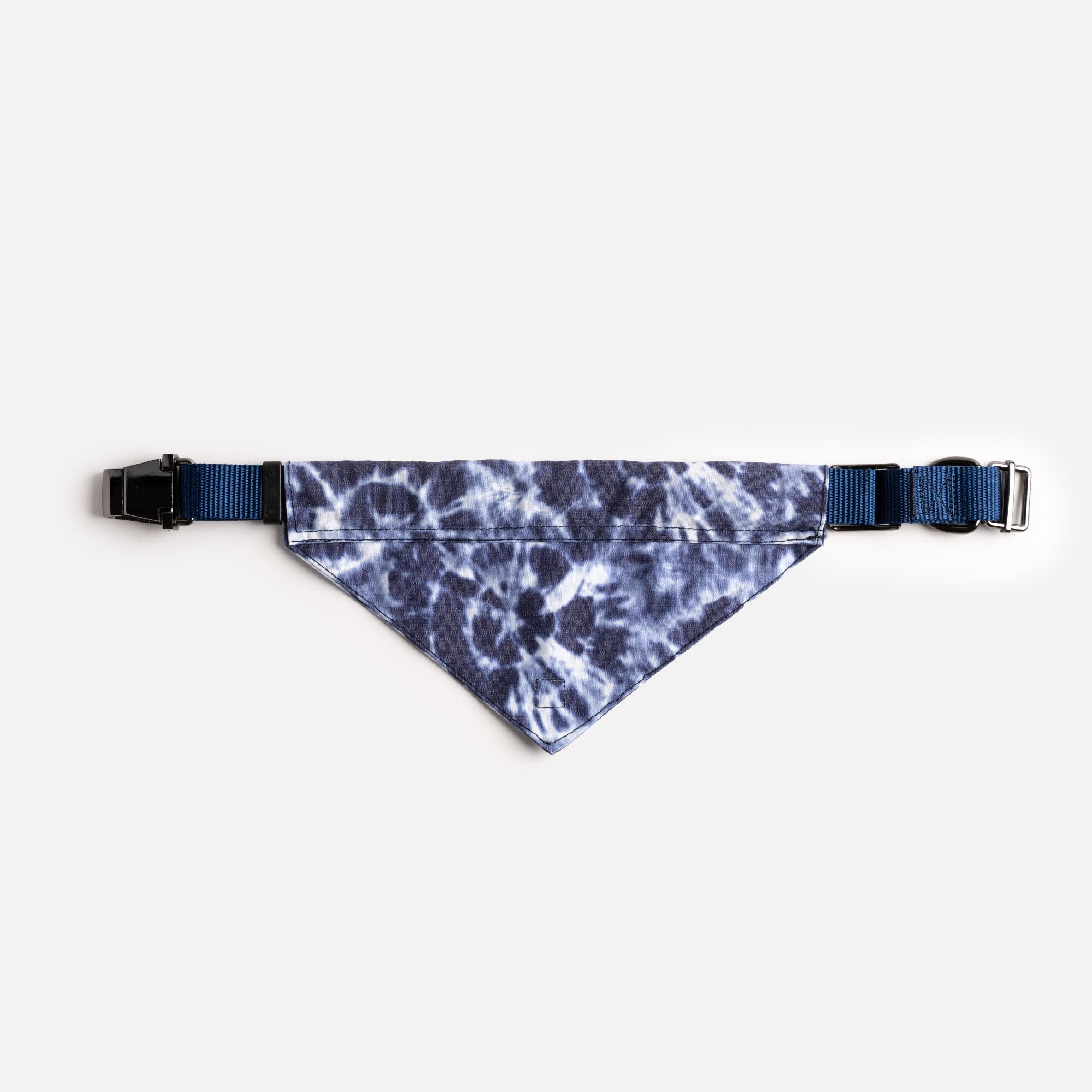 Collier Bandana pour Chien en Popeline - Tie Dye Bleu