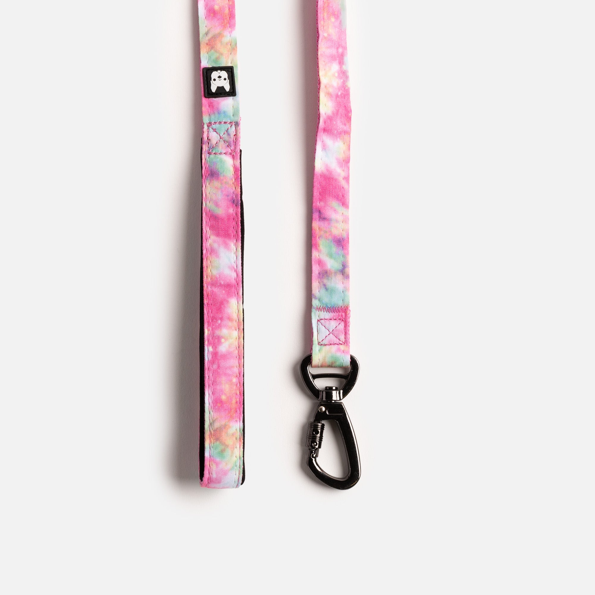 Pink Tie-Dye Poplin Dog Leash  Durable, Secure & Stylish