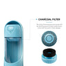 💧 Portable Dog Water Bottle – Leak-Proof, Foldable & Charcoal Filter for Clean Water