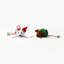 Ensemble de jouets pour chat souris Père Noël et elfe