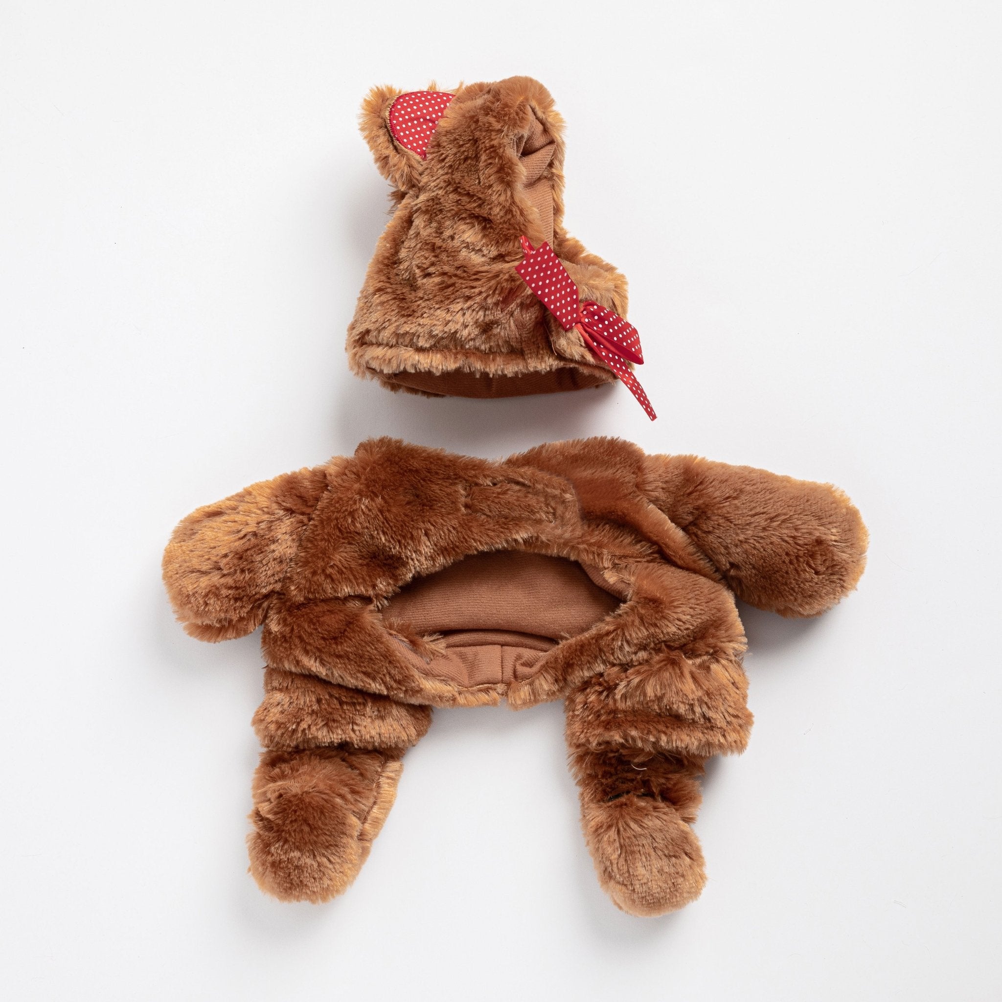 Teddy Bear Dog Costume  Adorable Walking Plush Outfit for Pets