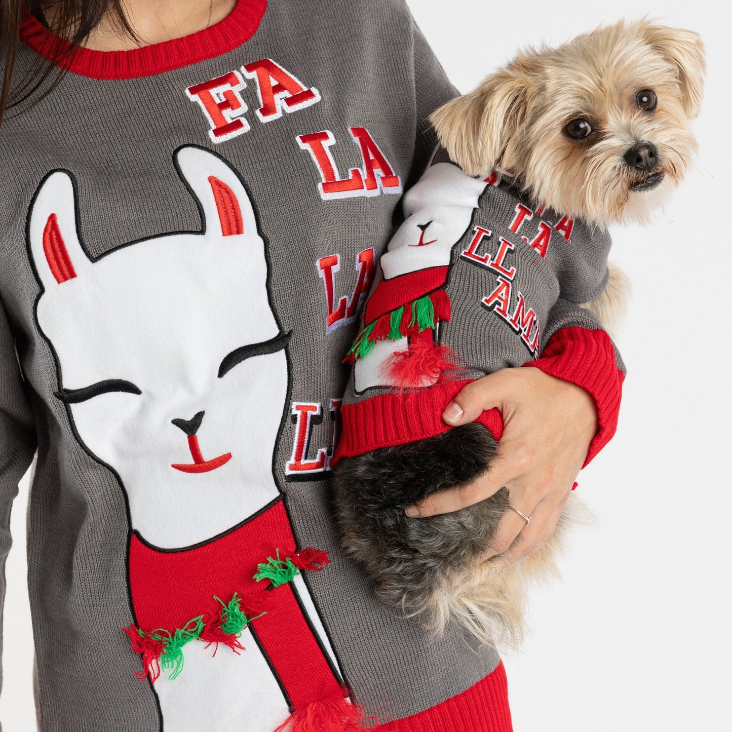 Ugly Xmas Dog Sweater - Fa La La Llama