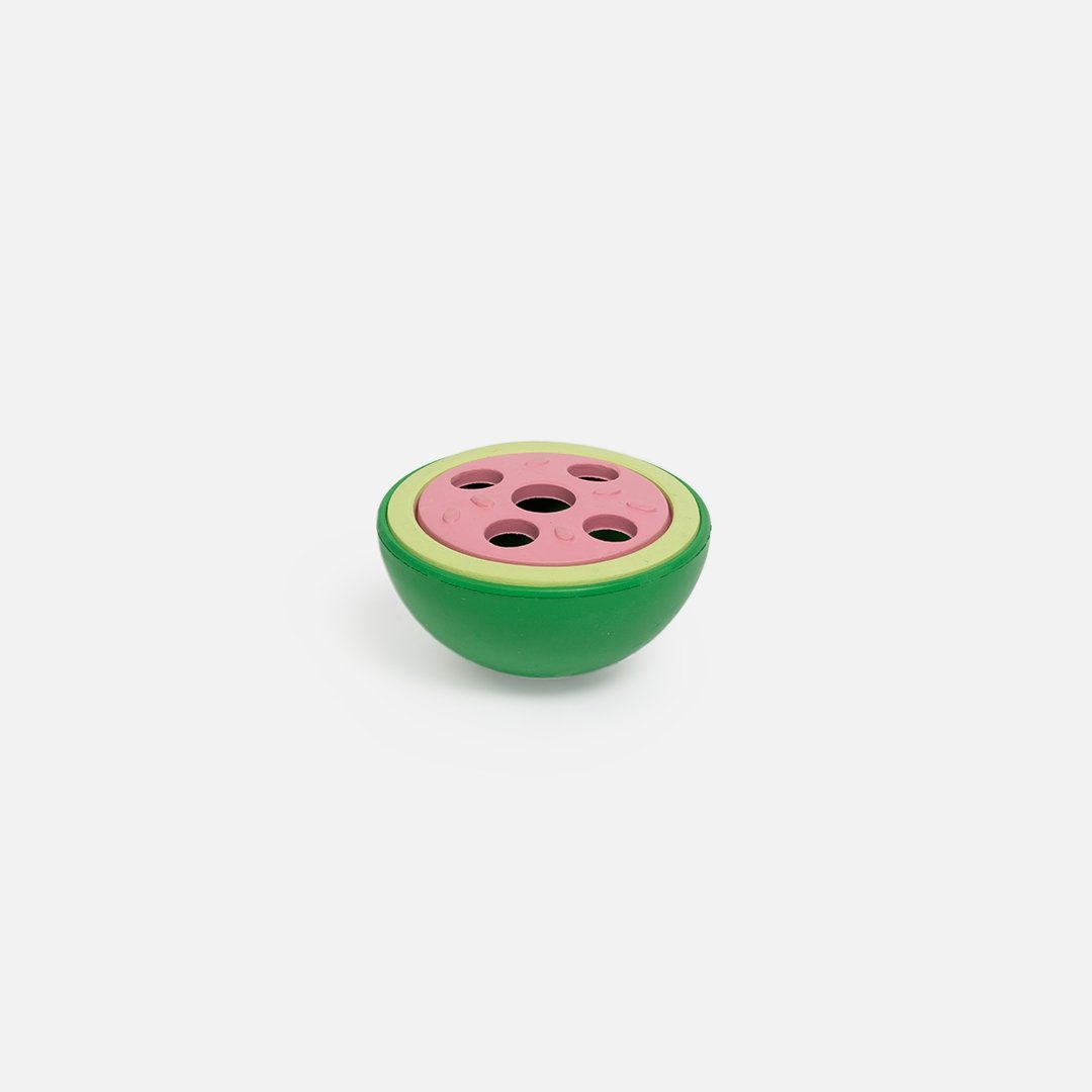 Watermelon Dog Toy | 100% Natural Rubber Chew for Safe & Interactive Play