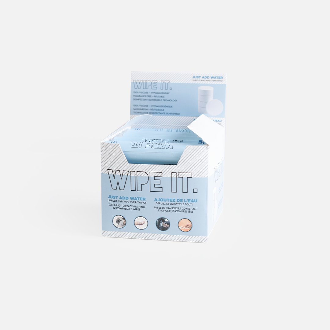Wipe It - Box with 20 Tubes - Silver Paw