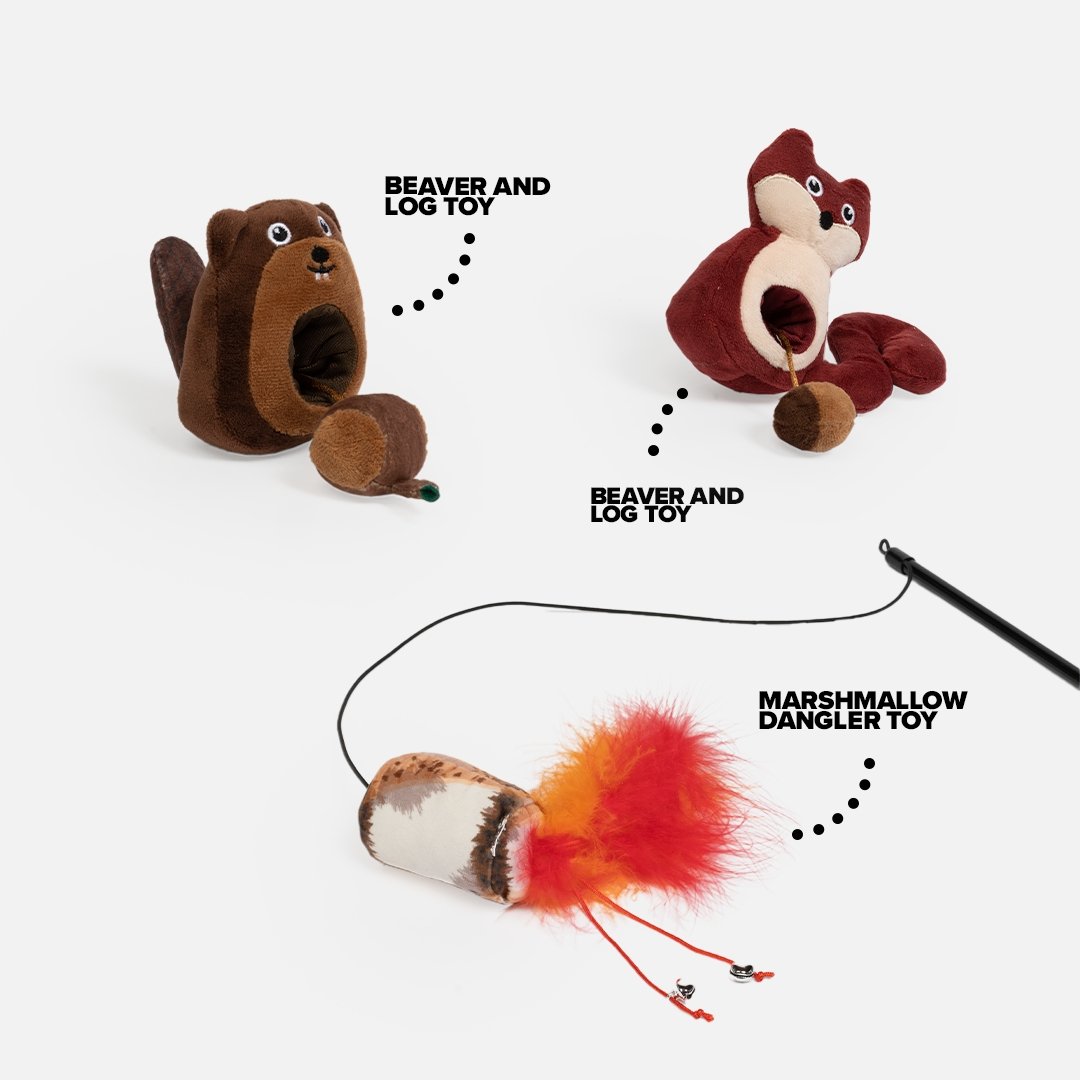 Woodlands Cat Toy Bundle - Silver Paw